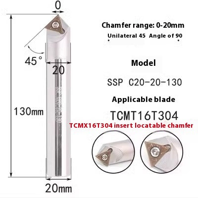 6039 Machining center 15 20 25 30 35 40 45 50 55 60 65 70 75 degree chamfering toolholder TCMT Shandong Denso Pricision Tools Co.,Ltd.